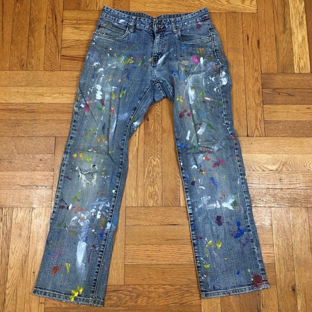 Custom Hand Painted Jeans W30 L30